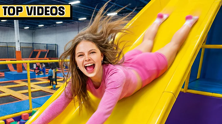 We Tried 24 HOUR TRAMPOLINE PARK Challenges! | Jordan Matter