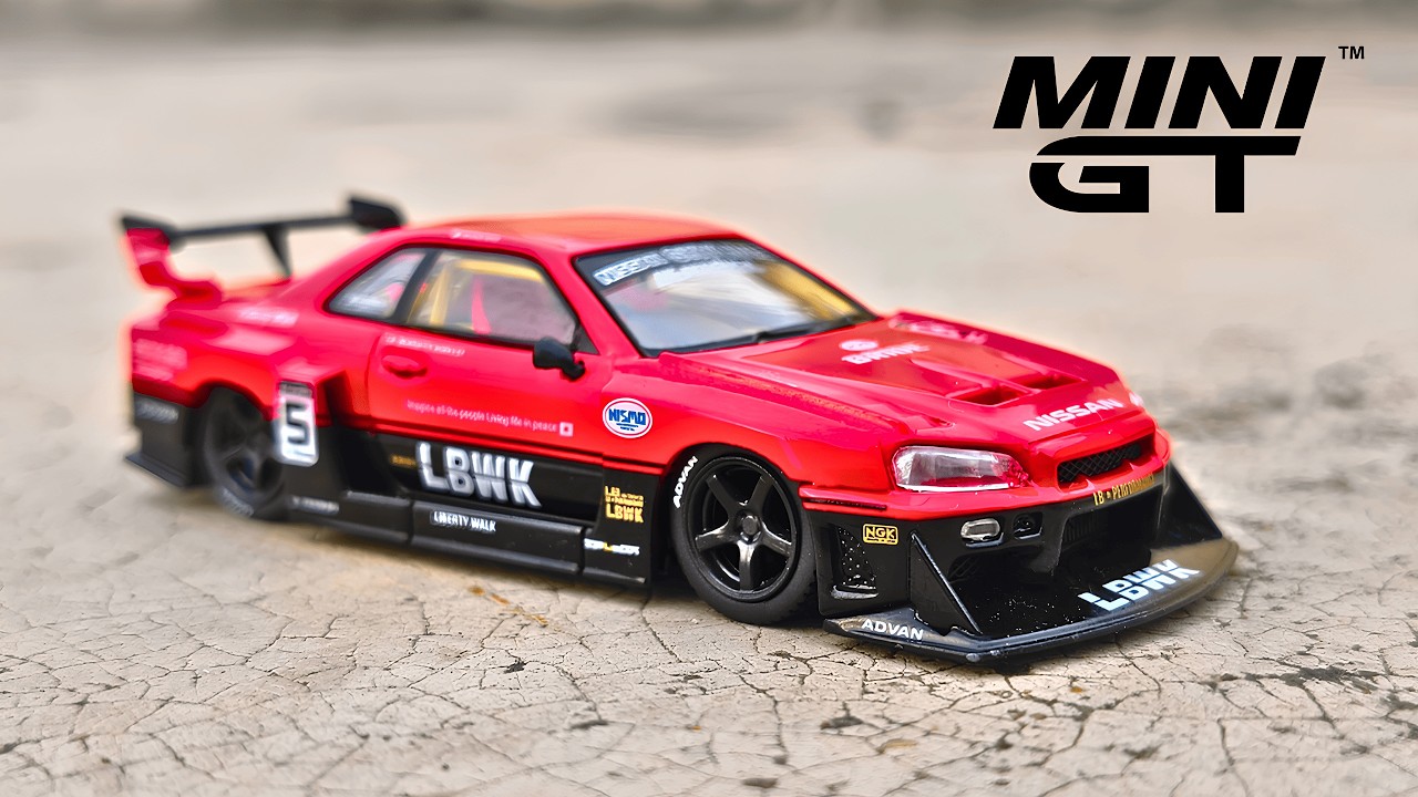 ✨ Legendary Mini GT Nissan LB-ER34 Super Silhouette SKYLINE