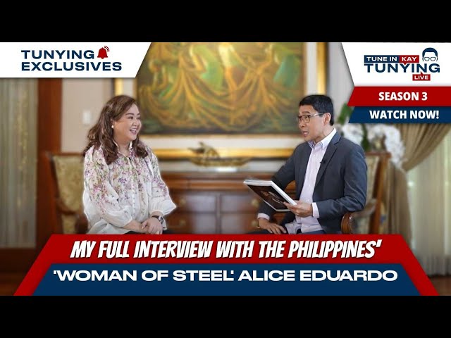 Outline Video My full interview with the Philippines' 'Woman of Steel' Alice Eduardo