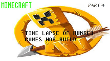 Minecraft Hunger Games map build (Time Lapse PT 4)