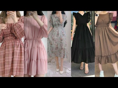 One Piece Long Dress Ideas |Party Wear Dress Designs