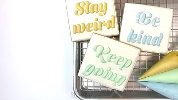 Writing With Royal Icing - Puffy Lettering Tutorial