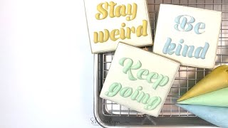Writing With Royal Icing  Puffy Lettering Tutorial