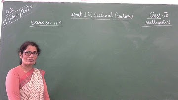 Class-4/Mathematics/Unit-11 (decimal Fractions) Ex- 11 Part-2