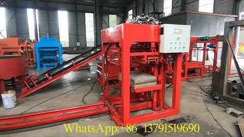 Pallet Feeding Machine QTJ4-18 Hydraulic Automatic Pavement Brick Machine