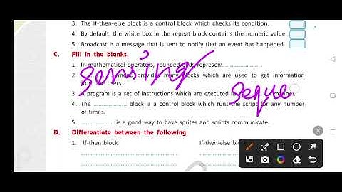 Scratch 3 Programming Chapter 8 Class V Computer question answer #codebot