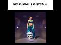 My Diwali Gifts 💀 #happydiwali #diwali #freefire #shorts
