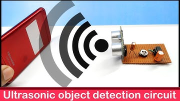 Ultrasonic Object detection circuit without arduino