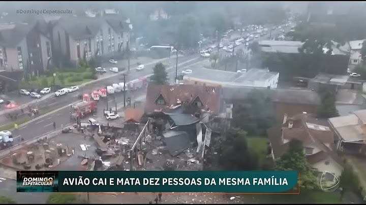 Avião de pequeno porte cai e mata dez pessoas da mesma família em Gramado RS