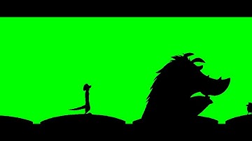 Timon and Pumbaa Interrupt 7 Green Screen (Widescreen Scope)