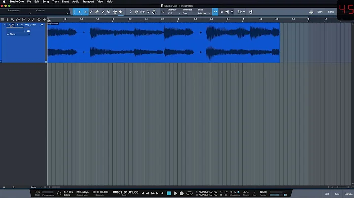 Studio One Minute: How to timestretch and detect tempo