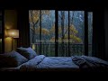 ASMR RAIN ON ROOFTOP  3 HOURS COZY ROOM AMBIENCE FOR FOCUS OR REST