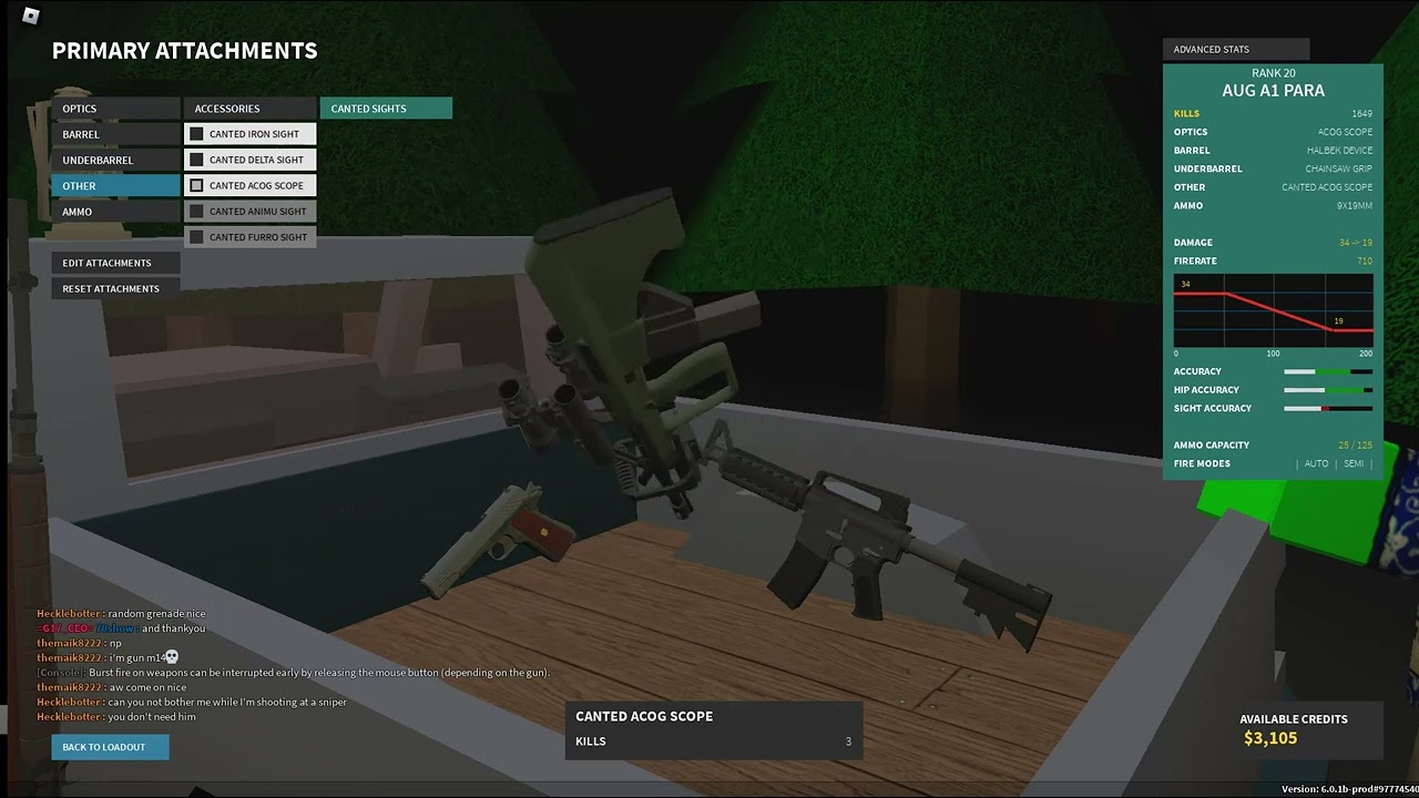 Phantom forces aug a1 cursed setup
