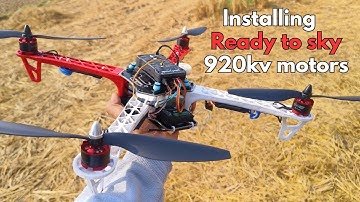Installing Ready To Sky 920kv Brushless Motor || Drone Motor Upgrading Ready To Sky