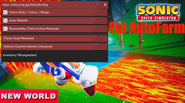 Sonic Speed Simulator AutoFarm Script | Roblox