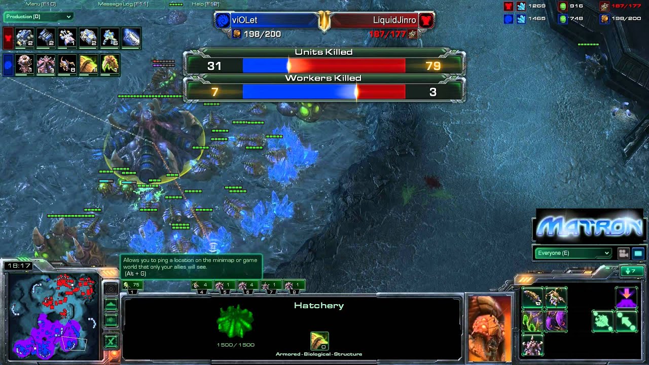 [260] StarCraft 2 - viOLet (Z) vs Jinro (T) G1 - YouTube