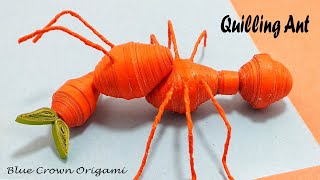 How to make Paper craft ant | Paper quilling ant | How to make quilling craft ant | Quilling diy ant