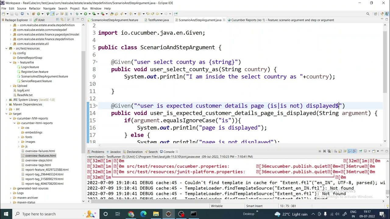 Cucumber Scenario Argument Step or Argument YouTube