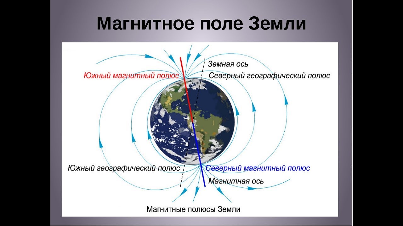 Местоположение магнитных полюсов земли