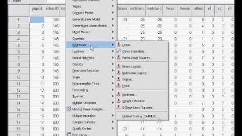 1. Multiple Linear Regression using SPSS/PASW (Example 1)