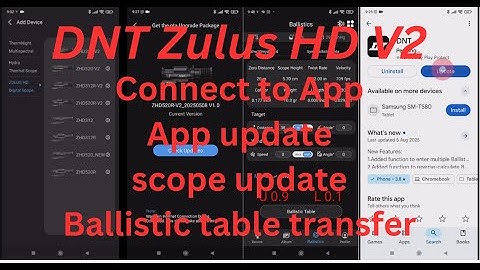 DNT Zulus HD V2 , using the App