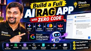 Build a Full AI RAG App with ZERO Code  | Gemini + ChromaDB + Streamlit + Antigravity