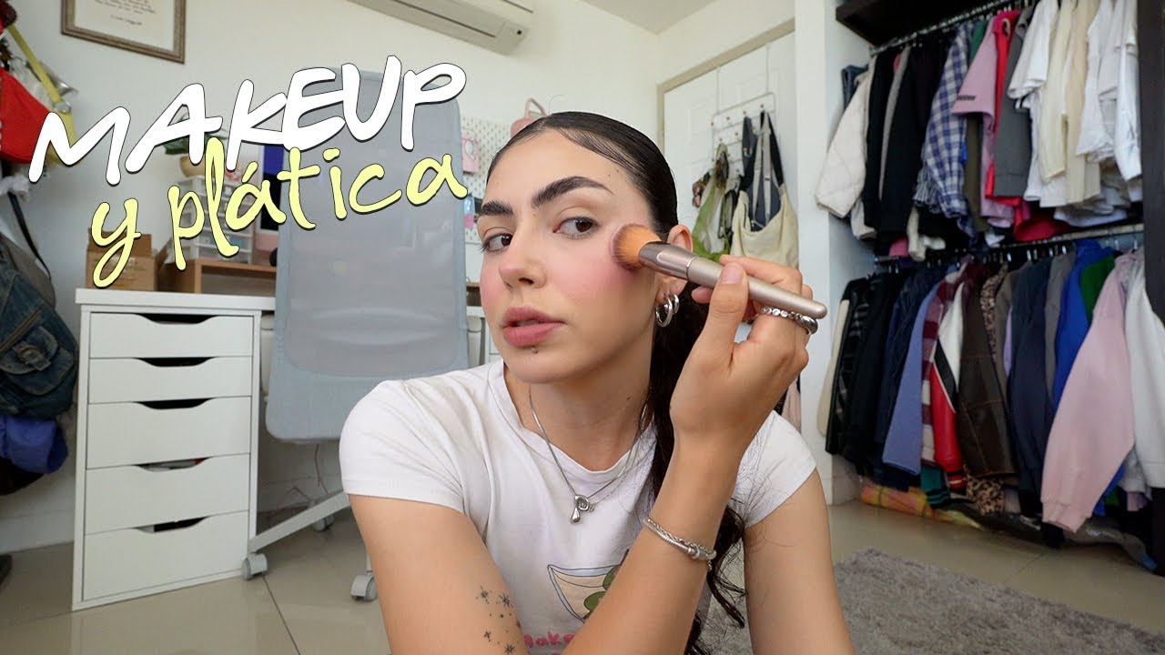 me maquillo mientras platicamos