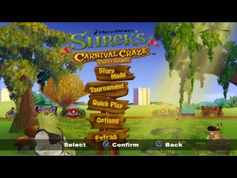 Shreku0027s Carnival Craze PS2 Playthrough - Another Descent Shrek Game