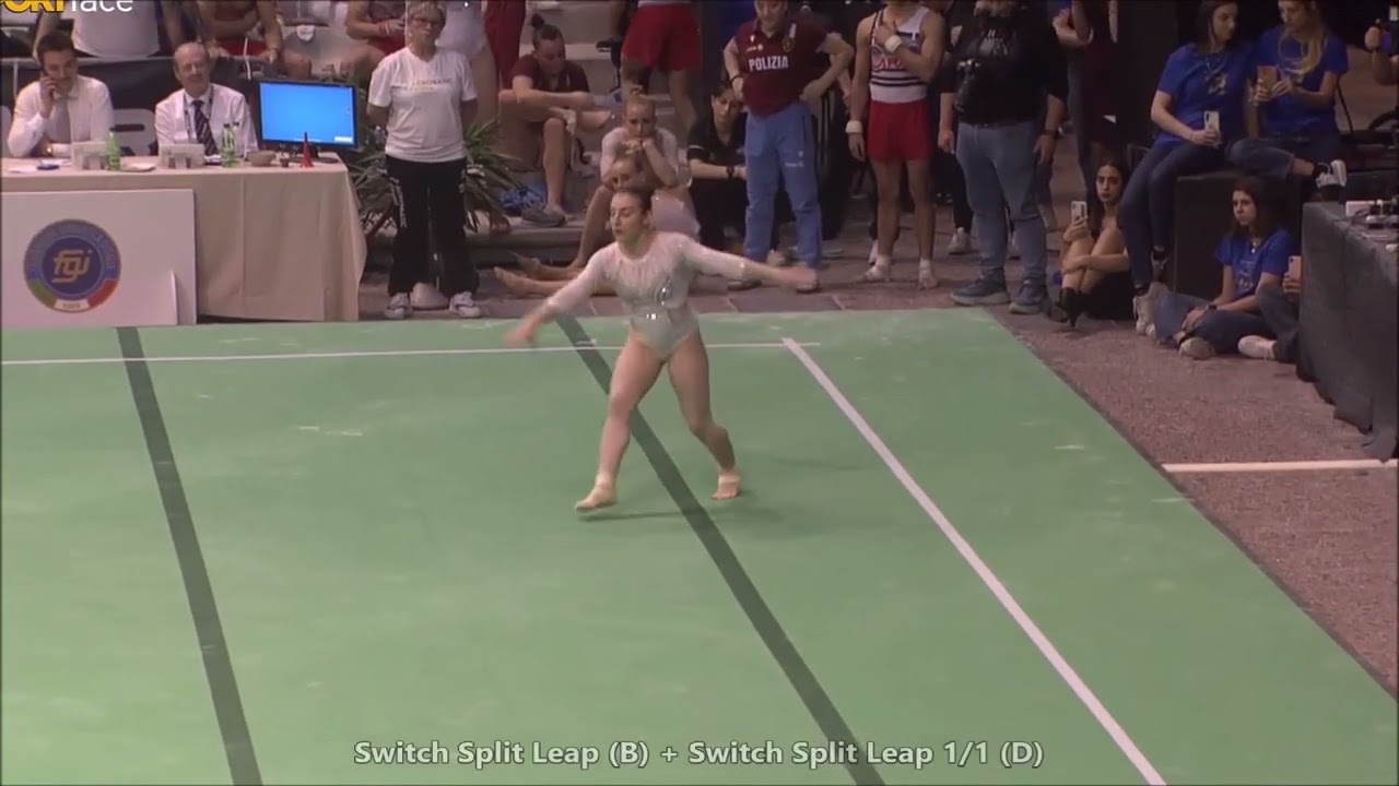 Angela Andreoli (ITA) Floor D-Score 2024 Ravenna 3rd Italian Serie A FX (2022-24 Code) (14,150 (6.0)