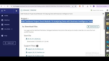 SAM Textbook Project Excel Module 10 Analyzing Data with Business Intelligence Tools | Cengage