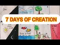 God&#39;s beautiful creation|The seven days of creation|Bible Arts and Craft|@obartscraft5117