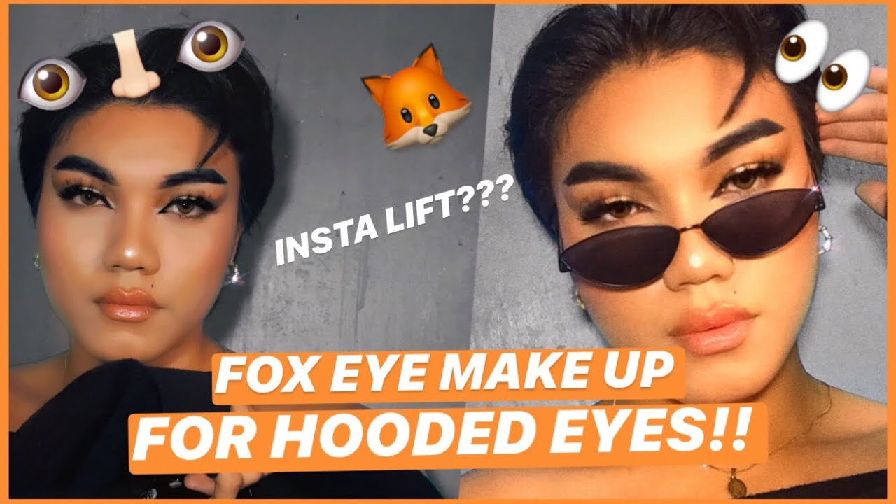 FOX EYE 🦊 MAKE UP LOOK FOR HOODED EYES👀 + TOTROPAHIN O JOJOWAIN NALUKA