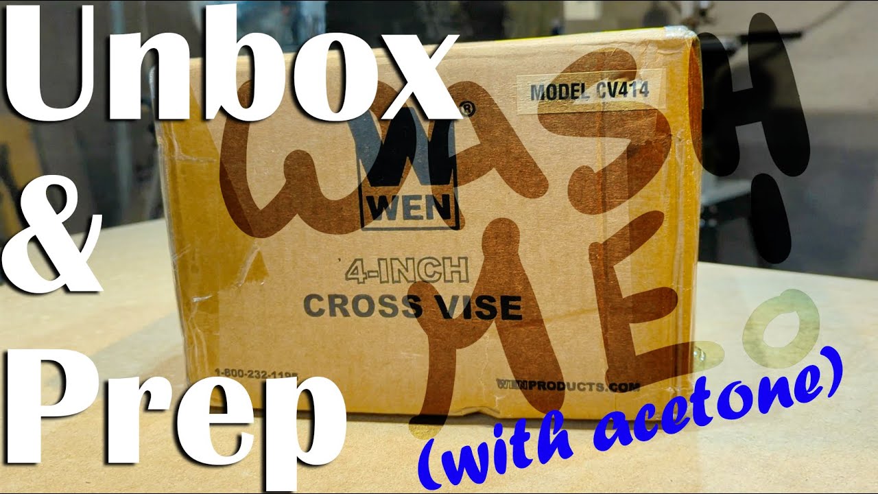 Wen CV414 4 Inch Cross Slide Vise - Unbox, Clean, Adjust, and First Use