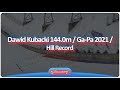 Dawid Kubacki 144.0m / Ga-Pa 2021 / (HILL RECORD)