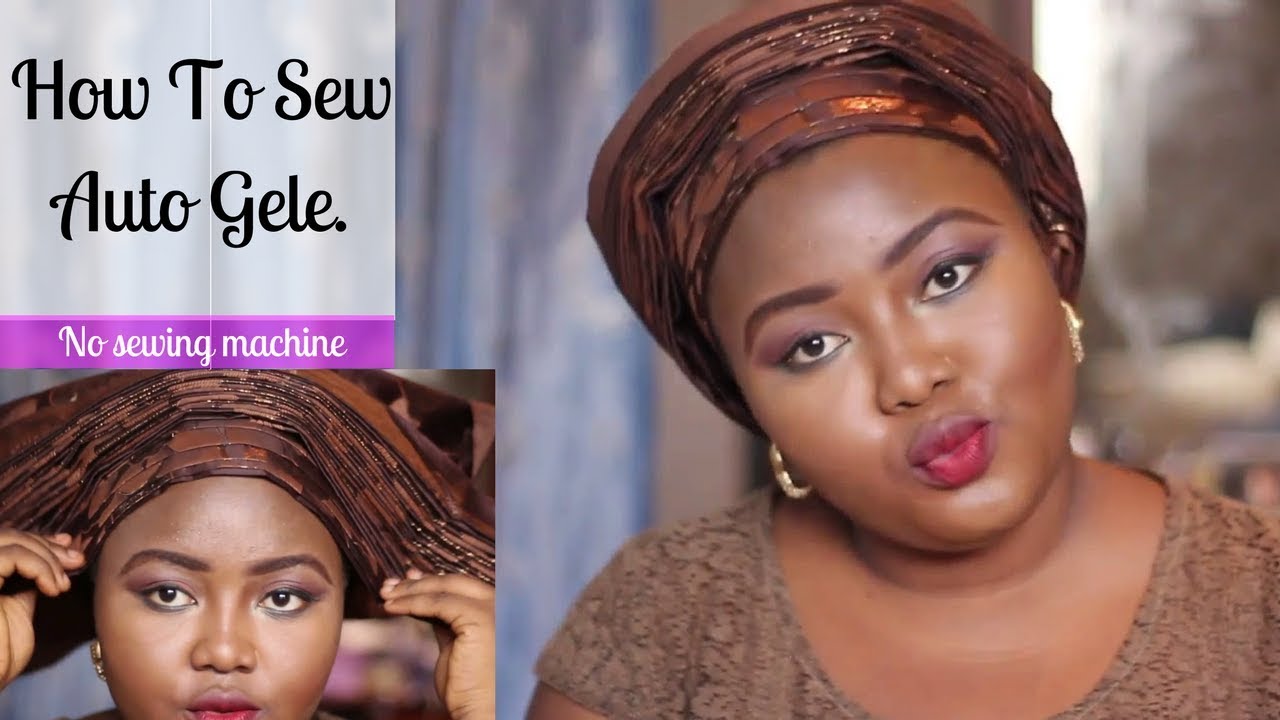 How to sew AUTO GELE with needle and thread Gele series The Owanbe
