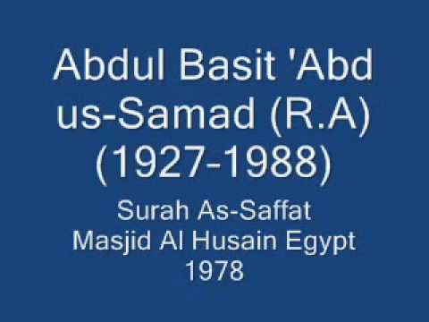 Abdulbasit Abdussamed Saffat Suresi 1956