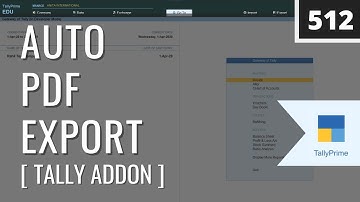 Auto PDF Export on Sales Voucher save | TallyPrime TDL add-ons