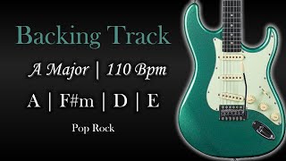 A Major Backing Track | Pop Rock | 110 Bpm