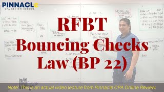 Pinnacle Actual Video Lecture (RFBT: Bouncing Checks Law)