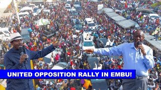 Fireworks as Gachagua & United opposition chase away Ruto allies in Embu as they campaign for Karish