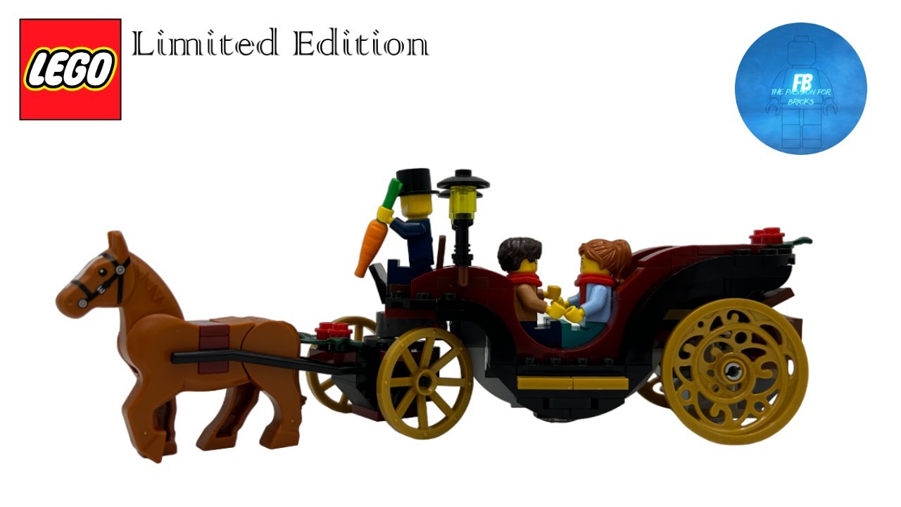 Lego limited edition - 40603 Wintertime Carriage Ride - Speed Build