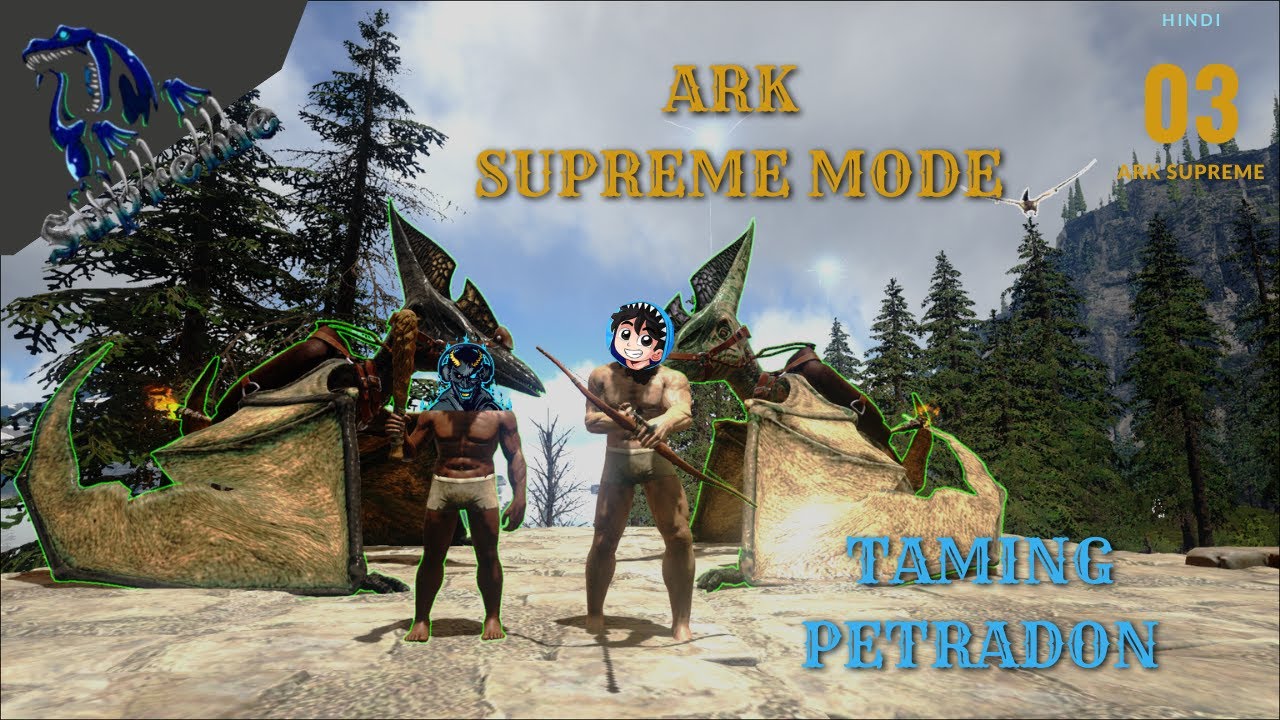 ARK Supreme Mode Ep. 3: Finally Taming a Pteranodon with ZippyGaming! 🦖✈️