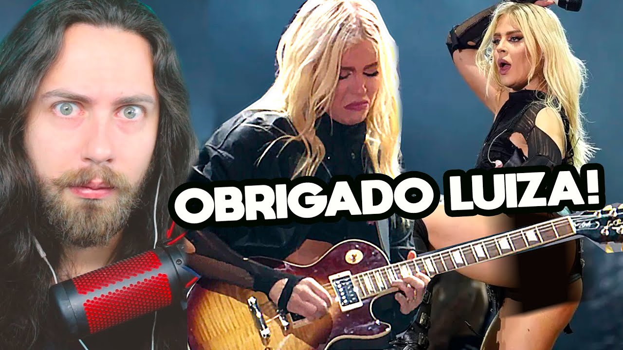 Luiza Sonza tocando guitarra tirou minha TIA do COMA