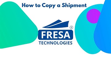 How to copy a Shipment in Fresa Application