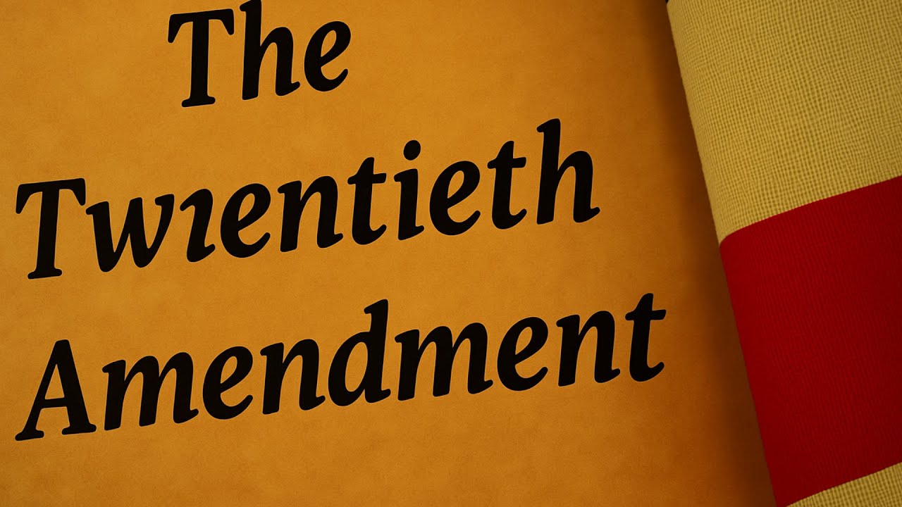 20th Amendment – “Lame Duck No More: Fixing Election Transition Chaos ...