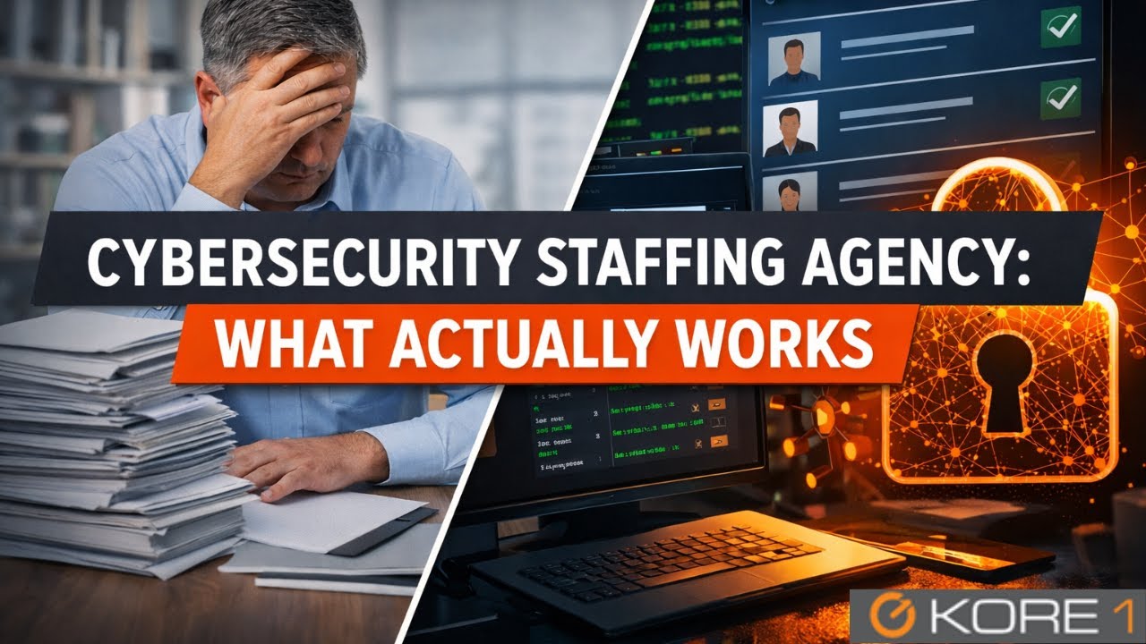 Cybersecurity Staffing Agency video — KORE1: what actually works