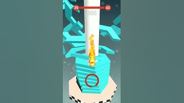 Level 39 STACK Ball Blast Through Platforms #shorts #stackball