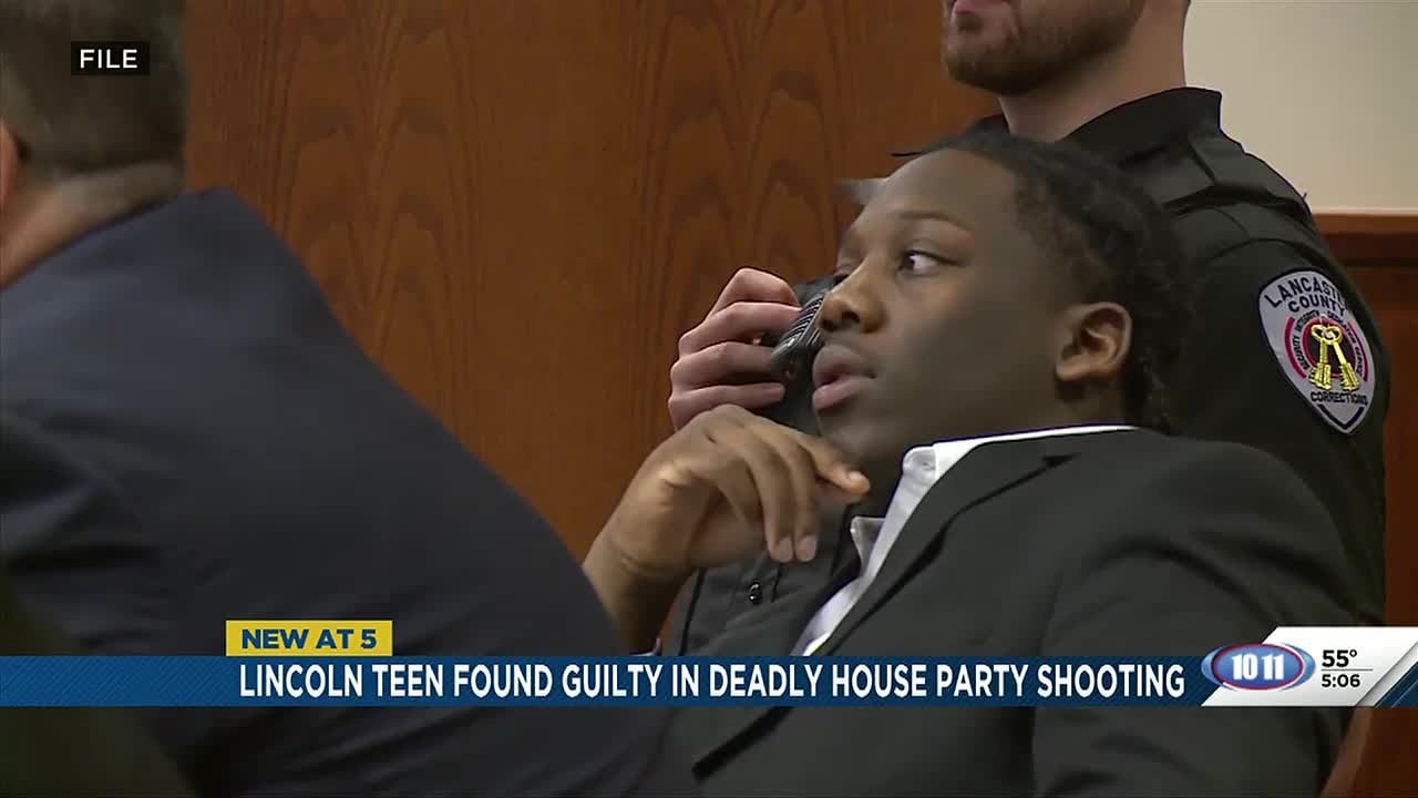 Teen found guilty of murder in 2023 Lincoln house party shooting - YouTube