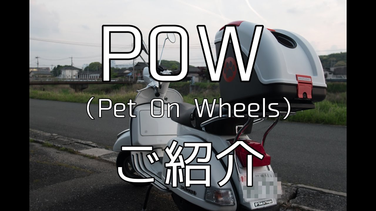 ペットのためのモバイルキャリング BOX　pow pet on wheels POW - Pet On Wheels紹介(ハードケースペットキャリングボックス