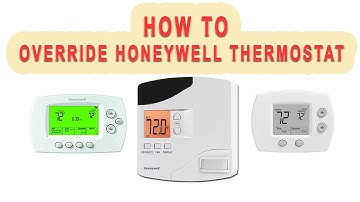 How To Override Honeywell Thermostat (Essential, Focus Pro 5000 and 6000)